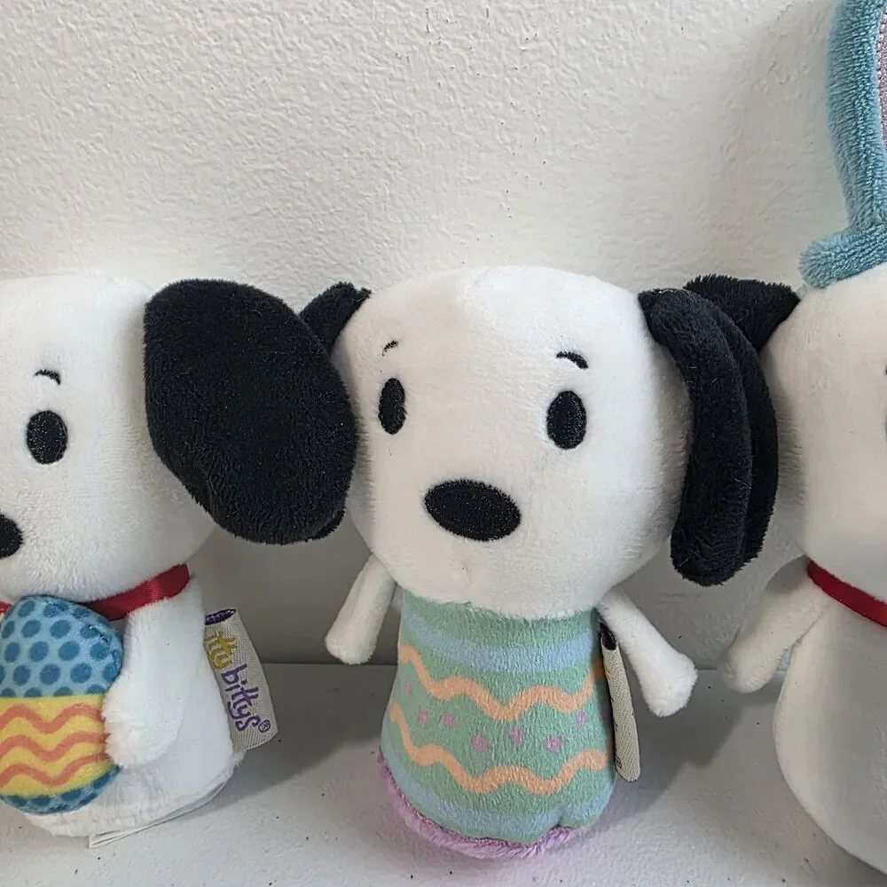 Hallmark Itty Bitty Bitty's Easter Snoopy Blue Rabbit Peanuts Egg Lot Of 3 EUC
